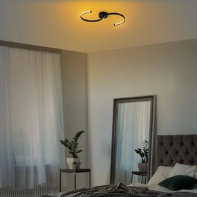 Chandelier Es – Preto – 25x51x5 cm