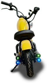 Mota elétrica para crianças estilo Chopper Black 24v Amarela