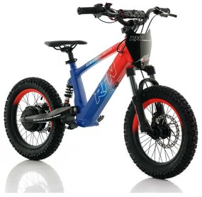 Bicicleta elétrica infantil 350W 16" Roan RXF Evo-S Azul e Vermelha