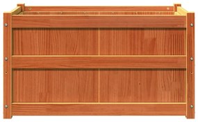 Vasos/floreiras de jardim 2 pcs pinho maciço castanho cera