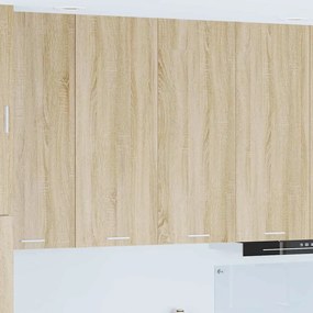 vidaXL Armário suspenso com porta Carvalho Sonoma 80 x 31 x 100 cm