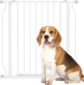 Barreira de segurança para animais de estimação, comprimento ajustável, 75-85 L x 76 cm, branca