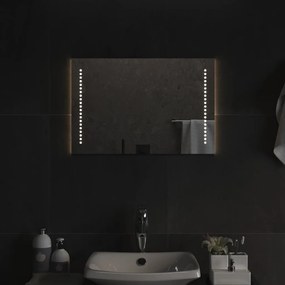 Espelho de casa de banho com luzes LED 40x60 cm