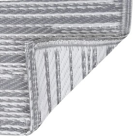 Tapete de exterior 160x230 cm ARAKIL PP cinzento