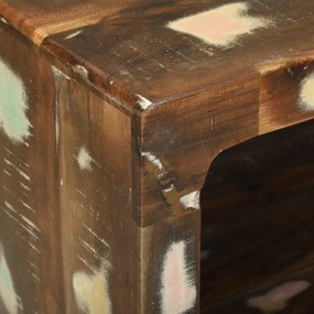 Mesa de Café 90x50x35 cm Madeira Recuperada Sólida