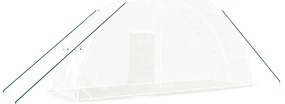 Estufa com estrutura de aço 12 m² 6x2x2,85 m branco
