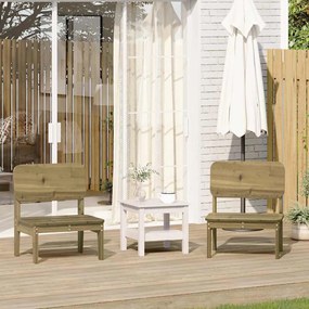vidaXL Cadeiras de jardim 2 pcs 60x52,5x72 cm madeira pinho impregnada