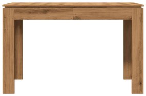 Mesa de jantar 120x60x76cm derivados madeira carvalho artisiano