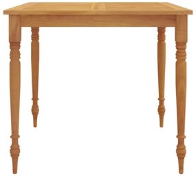Mesa Batávia 85x85x75 cm madeira de teca maciça