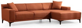 Sofá de Canto Petra – Laranja – 145 x 250 cm
