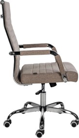 Cadeira de Escritório Amadora Tecido Taupe