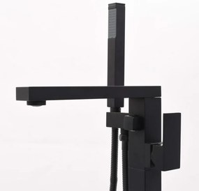 Torneira de pé para banheira aço inoxidável 90 cm preto