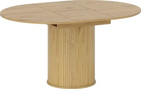 HOMCOM Mesa de jantar extensível, mesa de cozinha, para 6 a 8 pessoas, 110-150 x 75 cm, efeito madeira natural | Aosom Portugal