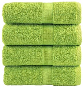 Toalhas mãos premium SOLUND 4 pcs 30x30 cm 600 g/m2 verde maça