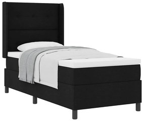 Cama Box com Colchão Preto 80x200 cm Tecido