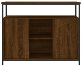 Aparador 100x35x80 cm derivados de madeira carvalho castanho