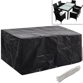 vidaXL Capa para mobiliário de jardim com 8 ilhós 240x140x90 cm