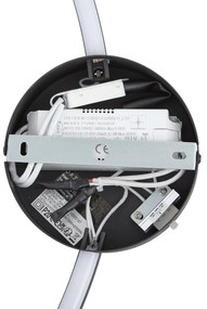 Candeeiro de parede de design preto 67cm incl. LED regulável em 3 níveis - Anello