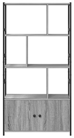 Estante Sonoma cinzento 80 x 30 x 155,5 cm Madeira processada
