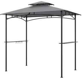 Guarda-sol solar de 290 cm com 96 luzes LED e 9 modos - bege