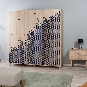 Guarda-roupa Imaj – Carvalho Sonoma – 180x192x52 cm