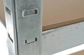 Estante para cargas pesadas 90 x 40 x 180 Prateado