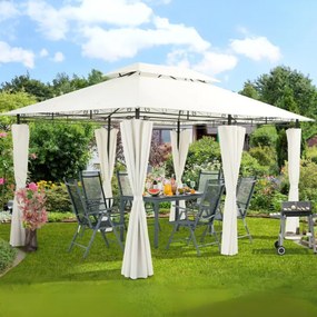 Pergula jardim Topas 3x4m Proteção UV 50+ creme