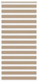 vidaXL Cortina de zebra 115x230 cm largura do tecido 110,9cm poliéster