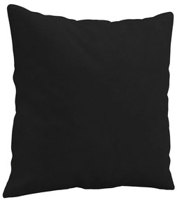 Almofadas decorativas 2 pcs 40x40 cm tecido de microfibra preto