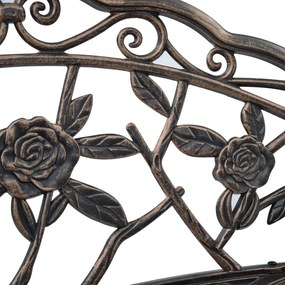 Banco bistrô 100 cm alumínio fundido bronze