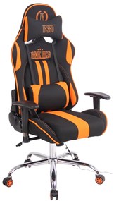 Cadeira Gaming Limit XM em tecido preto/laranja