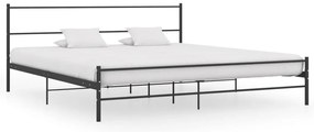 Estrutura de cama 180x200 cm metal preto