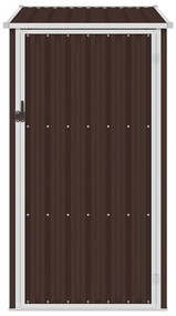 Abrigo de jardim 87x98x159 cm aço galvanizado castanho