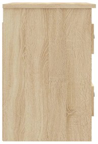 Mesas de cabeceira parede 2 pcs 41,5x36x53 cm carvalho sonoma