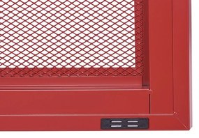 Aparador com 2 portas em metal vermelho WAKATIPU Beliani