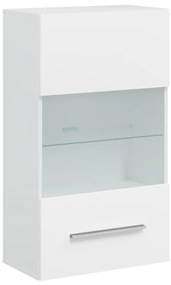 Móveis TV de 5pcs iluminação LED madeira trabalhada branco mate