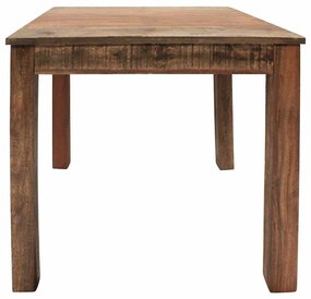 Mesa de jantar mistura de madeiras recicladas 82x80x76 cm