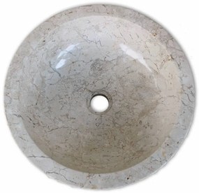 Lavatório em mármore 40 cm creme