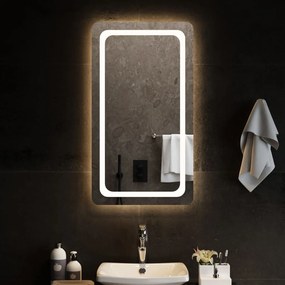 vidaXL Espelho de casa de banho com luzes LED 50x90 cm
