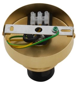 Candeeiro de Teto Design Latão com Vidro Âmbar Desbotado - Pillon