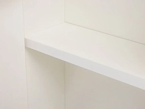 Armário de casa de banho com espelho e LED 60 x 60 cm branco TALAGAPA Beliani