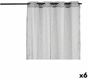 Cortina Cinzento claro 140 x 0,1 x 260 cm (6 Unidades)