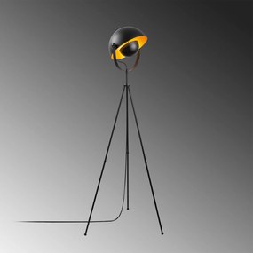 Candeeiro de Pé Mixed – Preto e Dourado – 62 x 45 x 160 cm