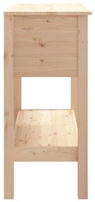 Mesa consola 75x35x75 cm madeira de pinho maciço