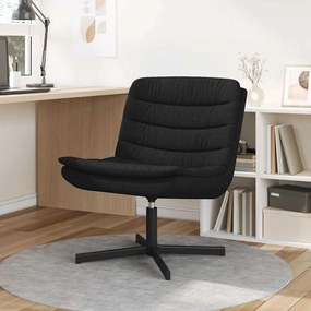 vidaXL Cadeira giratória Preto 63 x 75 x 76 cm tecido