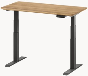 Secretária vertical artesanal com tampo em madeira de carvalho Touch, altura ajustável eletricamente