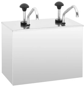 Dispensador de molhos aço inoxidável 2 x 3,5 L
