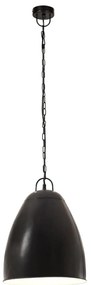 Candeeiro suspenso industrial redondo 25 W 32 cm E27 preto