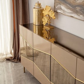 Console Nice – Bronze Gold – 180 cm x 80 cm x 40 cm