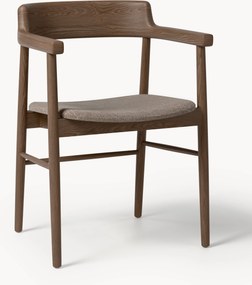 Cadeira de jantar em madeira de carvalho com apoio de braços Bohr